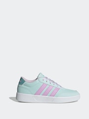 adidas Mint/Lilac Breaknet 3.0 Lace Junior Trainers - Image 1 of 9