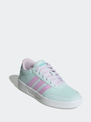 adidas Mint/Lilac Breaknet 3.0 Lace Junior Trainers - Image 3 of 9