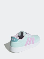 adidas Mint/Lilac Breaknet 3.0 Lace Junior Trainers - Image 4 of 9
