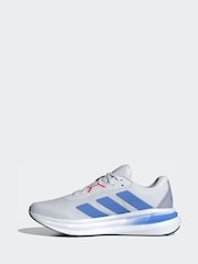 adidas Grey/Blue Galaxy 7 Running Trainers - Image 2 of 9