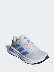 adidas Grey/Blue Galaxy 7 Running Trainers - Image 3 of 9