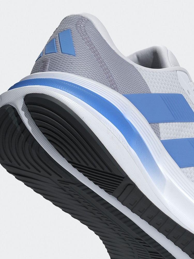 adidas Grey/Blue Galaxy 7 Running Trainers - Image 9 of 9
