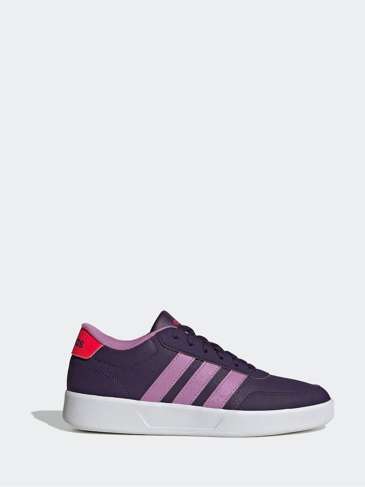 adidas Purple/Lilac Breaknet 3.0 Lace Junior Trainers - Image 1 of 7 adidas Purple/Lilac Breaknet 3.0 Lace Junior Trainers - Image 1 of 7