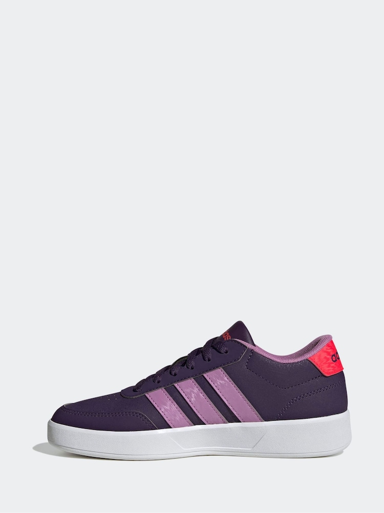 adidas Purple/Lilac Breaknet 3.0 Lace Junior Trainers - Image 2 of 7 adidas Purple/Lilac Breaknet 3.0 Lace Junior Trainers - Image 2 of 7