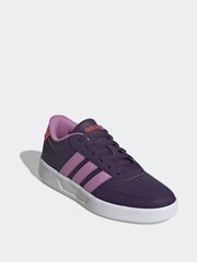 adidas Purple/Lilac Breaknet 3.0 Lace Junior Trainers - Image 3 of 7