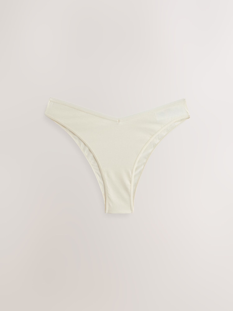 Green Extra High Leg Cotton Rich Knickers 7 Pack - Image 12 of 14