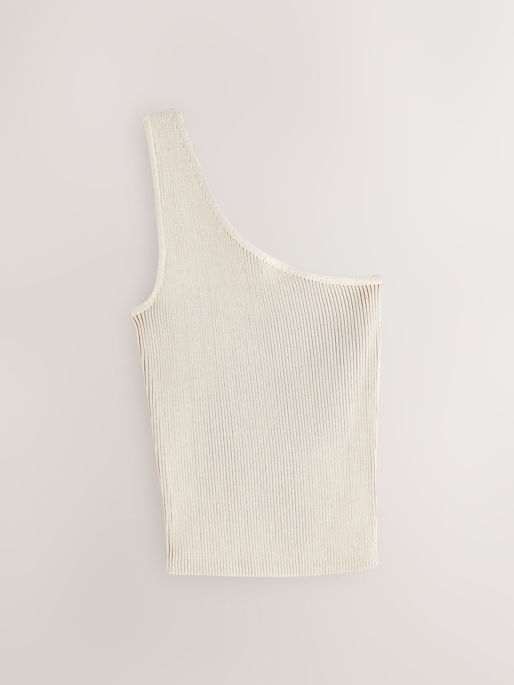 Neutral Asymmeric One Shoulder Top - Image 1 of 3