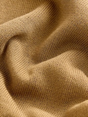 Caqui Verde Oliva - Regata Henley de malha com Linen - Imagem 7 de 8
