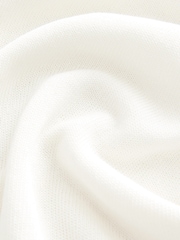 Branco Ecru - Regata Henley de malha com Linen - Imagem 7 de 8