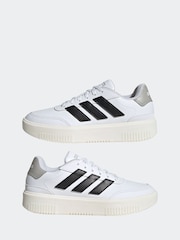 adidas White Courtblock Bold Trainers - Image 5 of 9