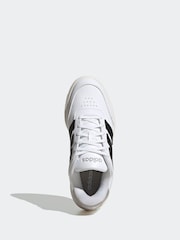 adidas White Courtblock Bold Trainers - Image 6 of 9