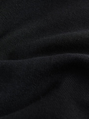 Black Soft Touch Crew Neck Jumper With Cotton - Image 7 of 8