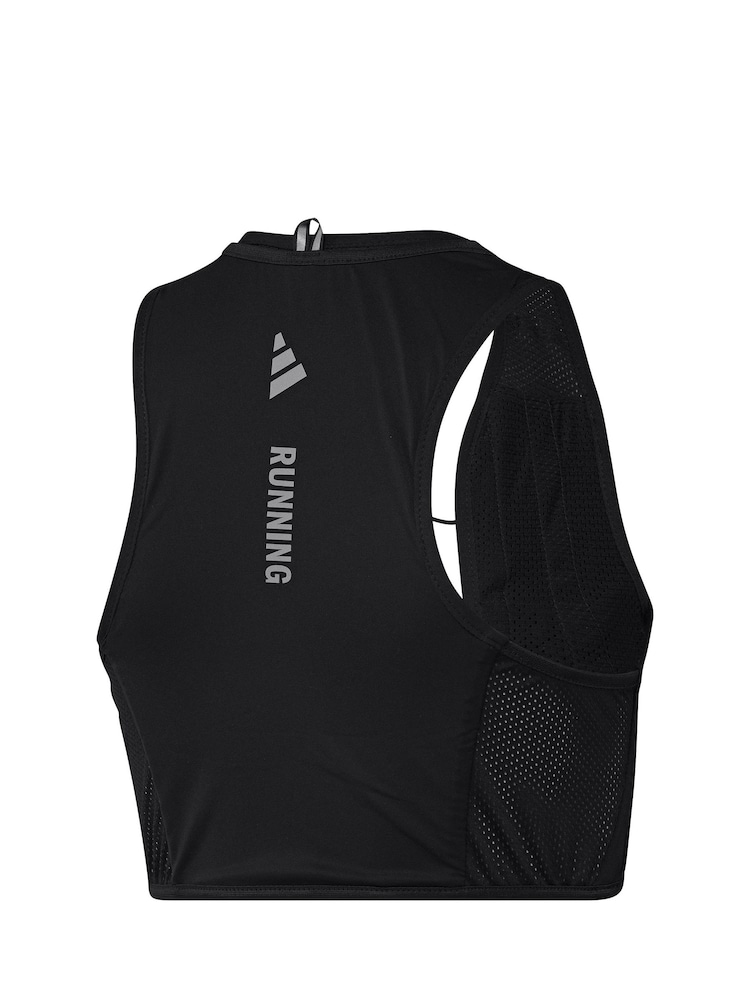 adidas Black Run Vest - Image 2 of 2