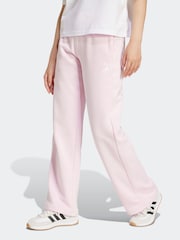 adidas Pink Essentials Small Logo Feel Cosy Open Hem Joggers - Image 1 of 6