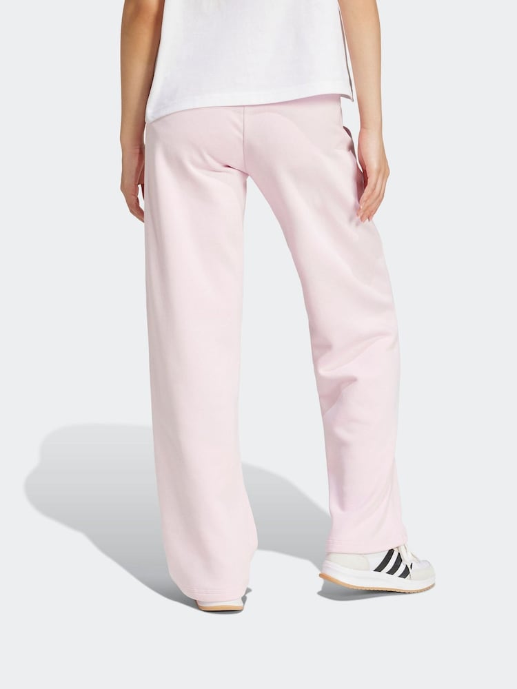 adidas Pink Essentials Small Logo Feel Cosy Open Hem Joggers - Image 2 of 6