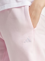 adidas Pink Essentials Small Logo Feel Cosy Open Hem Joggers - Image 5 of 6