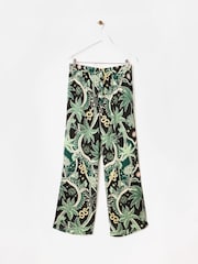 Oliver Bonas Black Disco Jungle Shirt & Trousers Pyjamas Set - Image 4 of 8