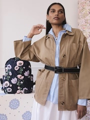 Cath Kidston Navy Peony Deck Compact Backpack - Image 2 of 5