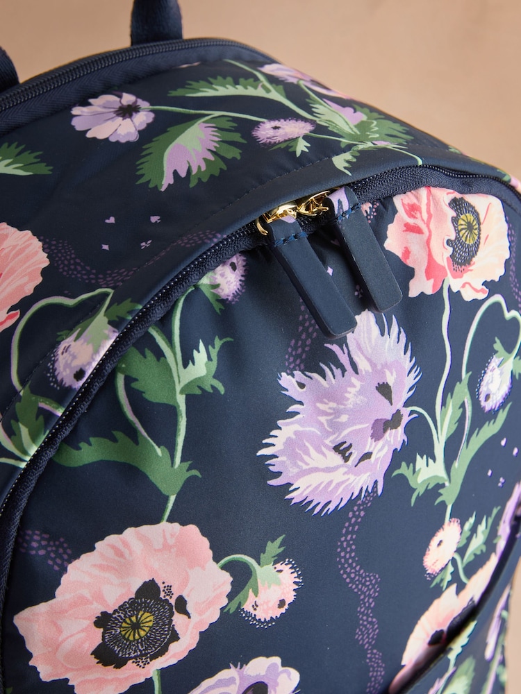 Cath Kidston Navy Peony Deck Compact Backpack - Image 5 of 5