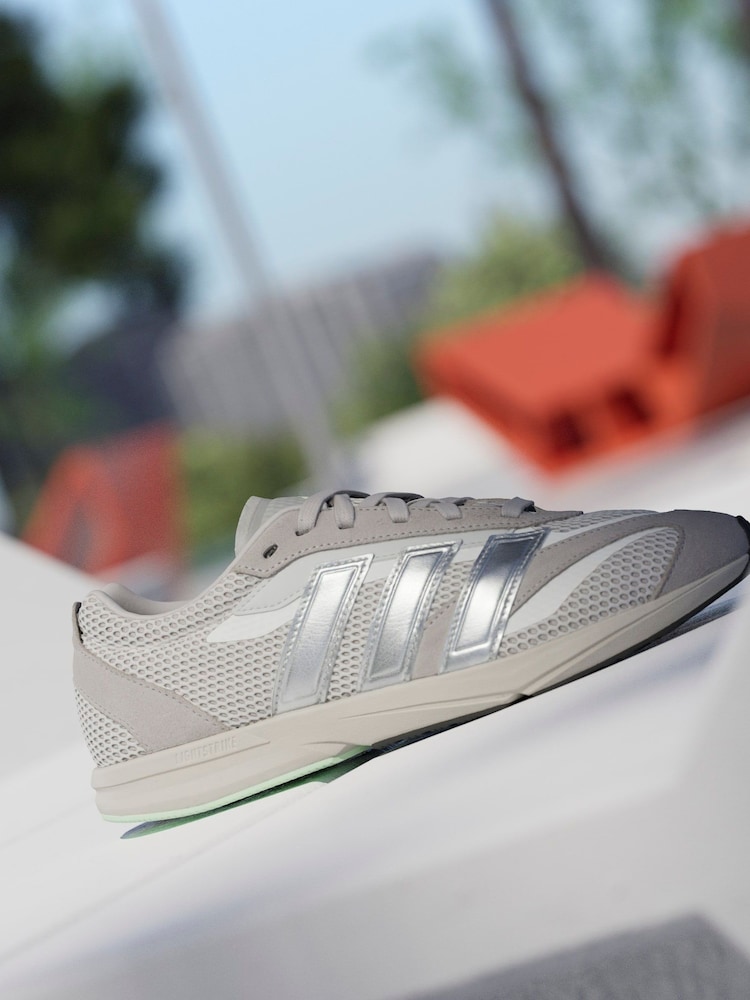 Buy adidas Grey Lightblaze Lo Trainers from Next USA display picture 1