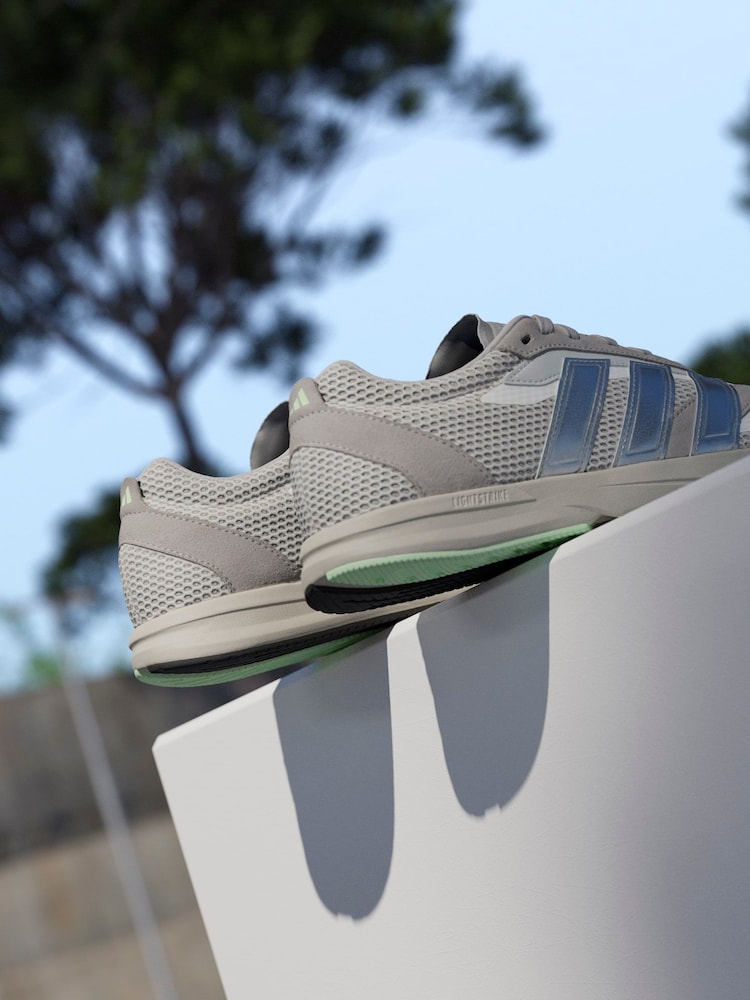 adidas Grey Lightblaze Lp Trainers - Image 8 of 8