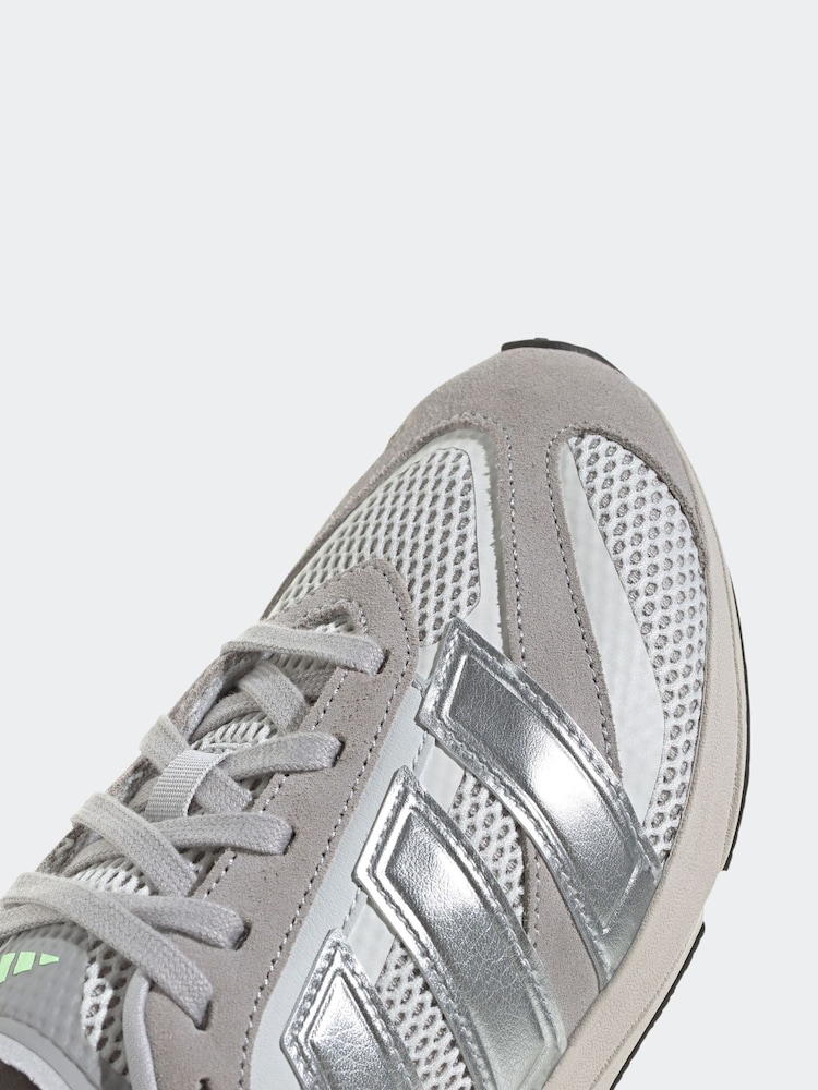 adidas Grey Lightblaze Lp Trainers - Image 9 of 9
