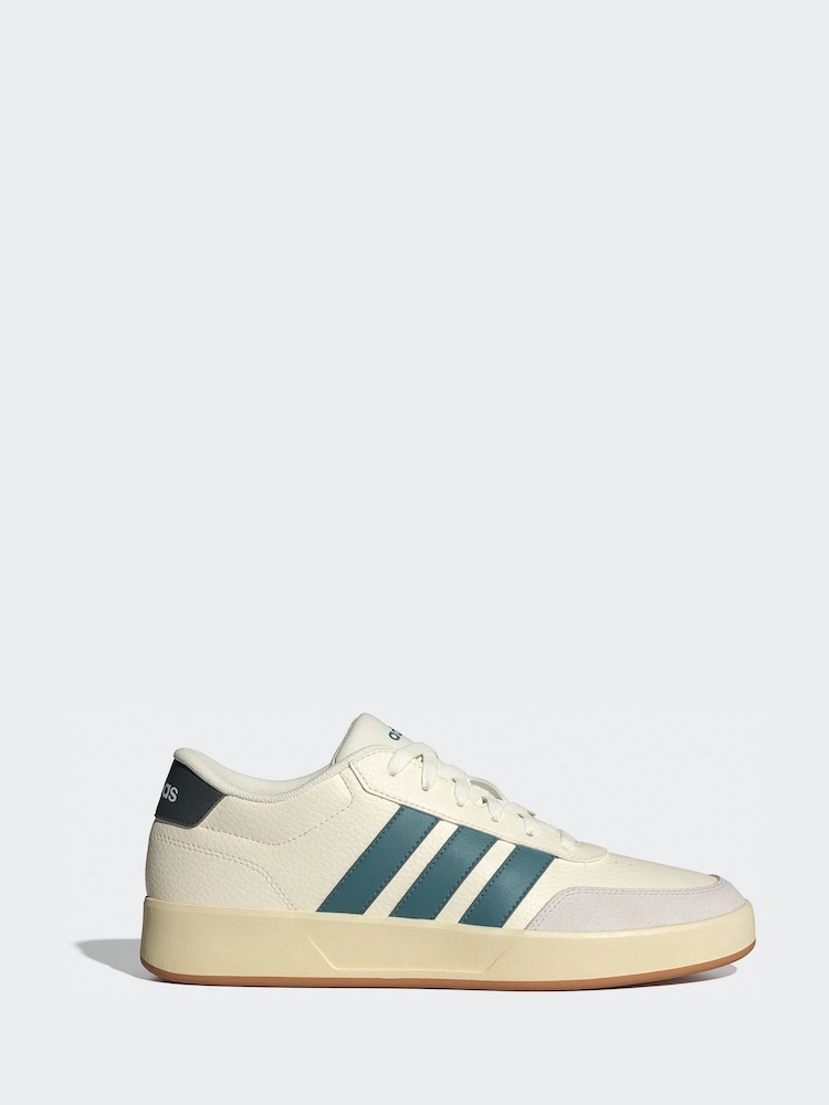 adidas White Breaknet Trainers - Image 1 of 10
