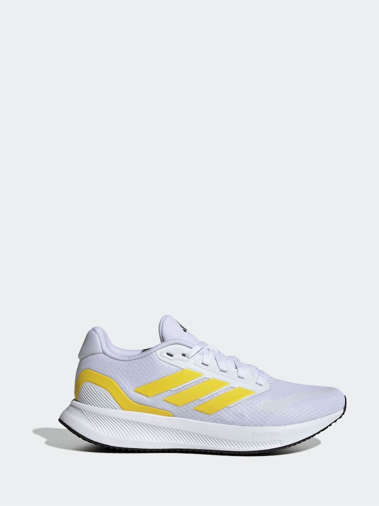 adidas White Lime Grand Court Trainers - Image 1 of 9