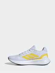 adidas White Lime Grand Court Trainers - Image 2 of 9
