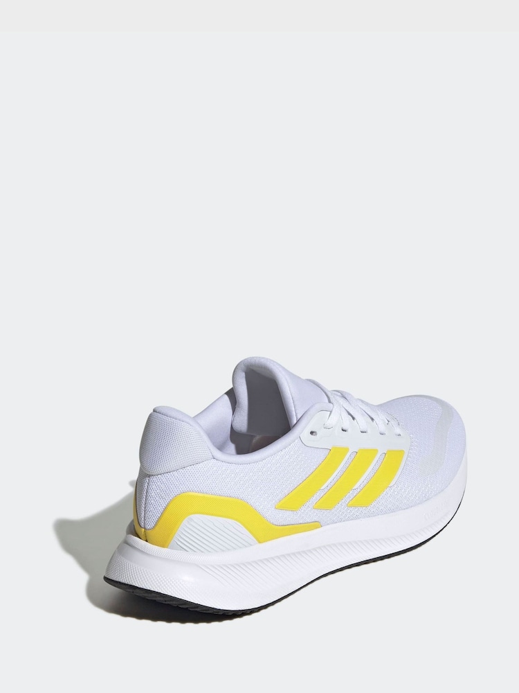 adidas White Lime Grand Court Trainers - Image 4 of 9