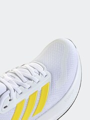 adidas White Lime Grand Court Trainers - Image 8 of 9