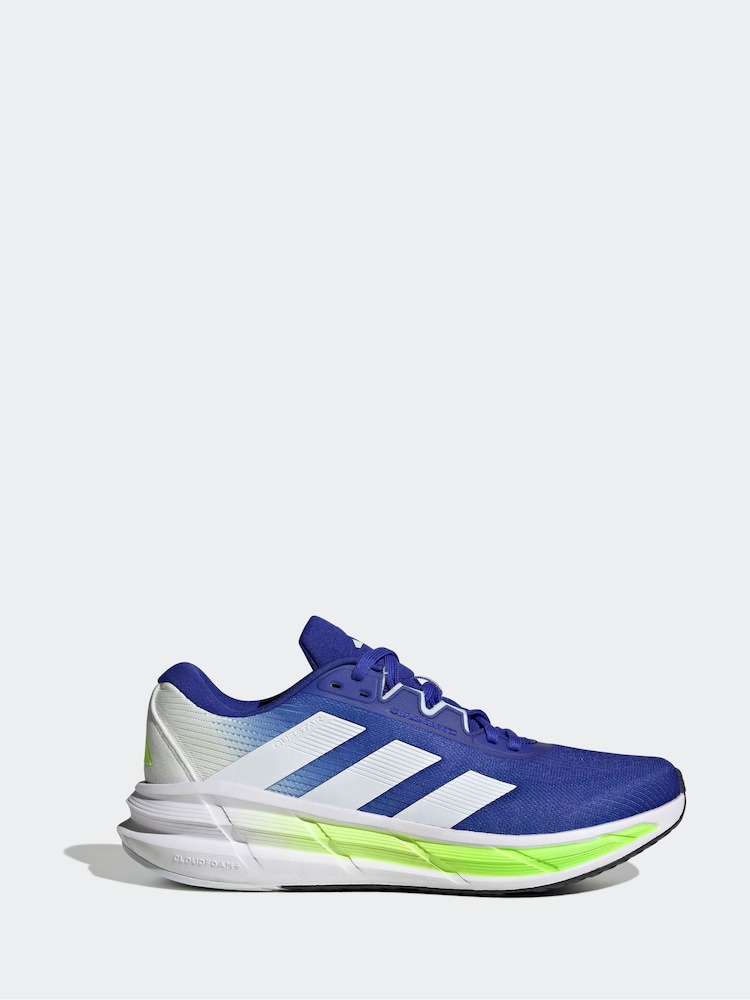adidas Blue Questar 3 Running Trainers - Image 1 of 9