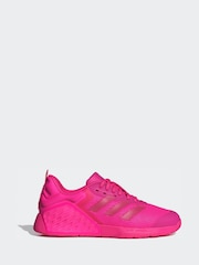 adidas Pink Dropset 3 Trainers - Image 1 of 9