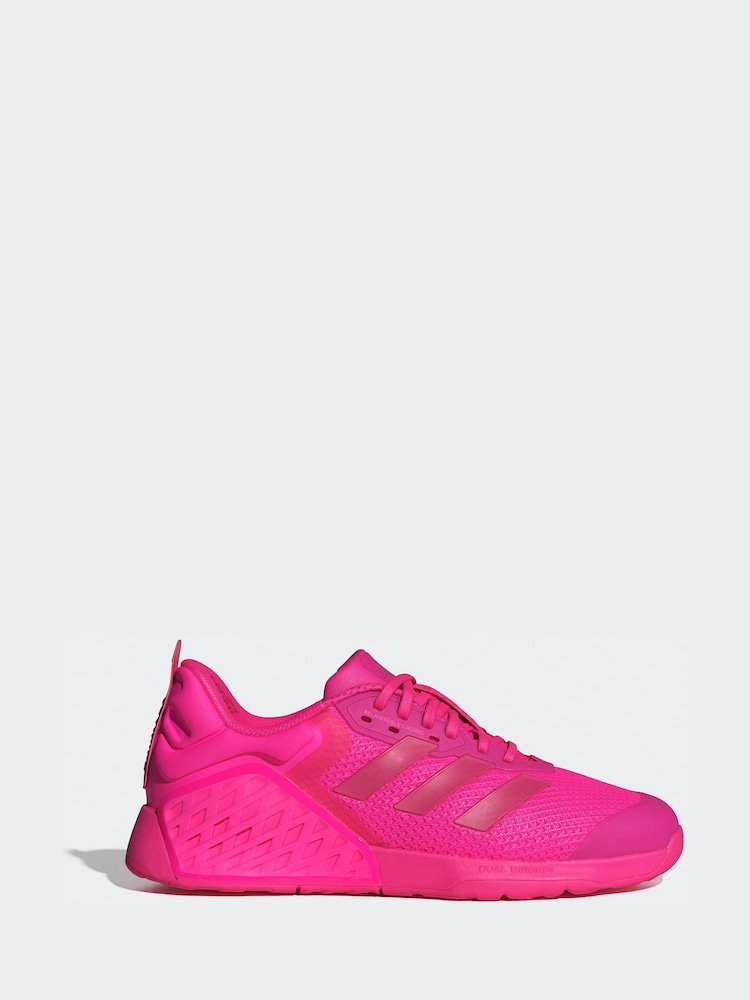 adidas Pink Dropset 3 Trainers - Image 1 of 9