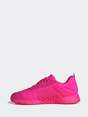 adidas Pink Dropset 3 Trainers - Image 2 of 9