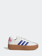 adidas White cream VL Court Bold Trainers - Image 1 of 9