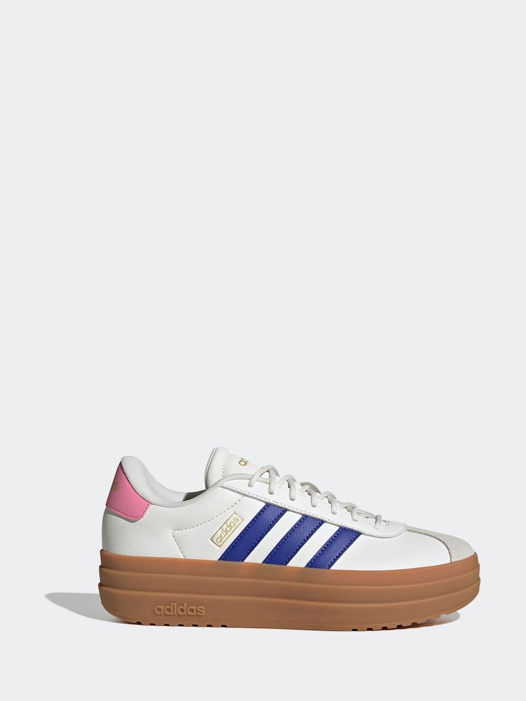 adidas White cream VL Court Bold Trainers - Image 1 of 9