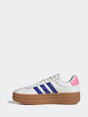 adidas White cream VL Court Bold Trainers - Image 2 of 9