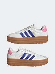 adidas White cream VL Court Bold Trainers - Image 5 of 9