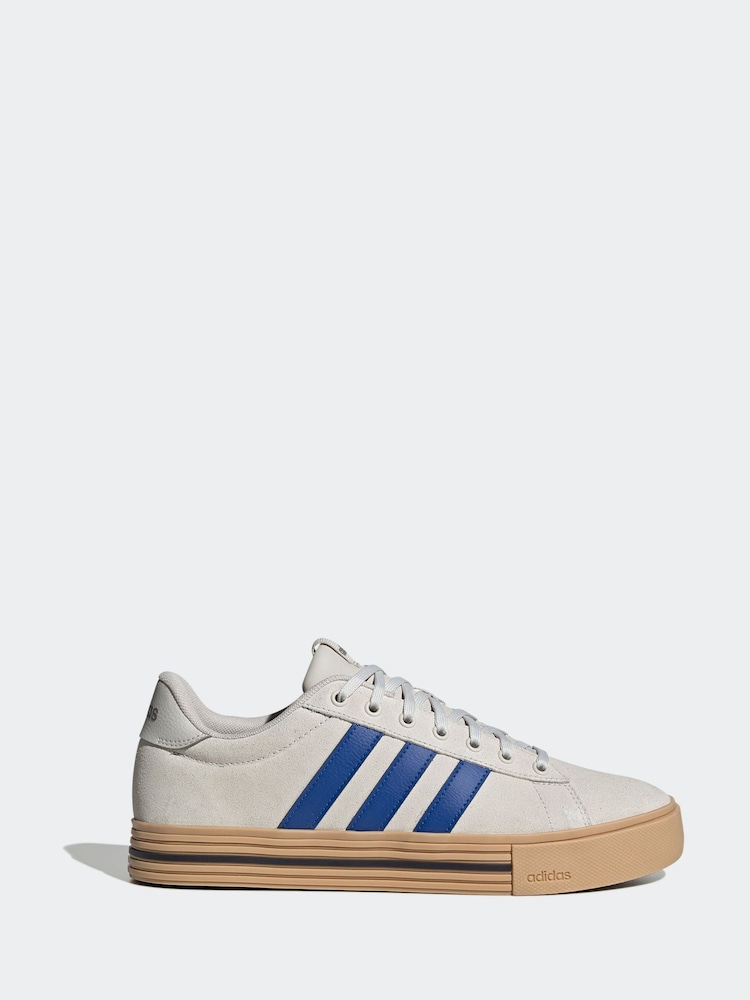adidas Light Grey Daily 4.0 Trainers - Image 1 of 9