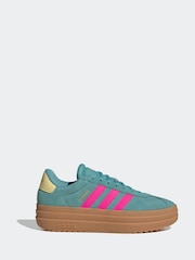 adidas Green VL Court Bold Trainers - Image 1 of 9