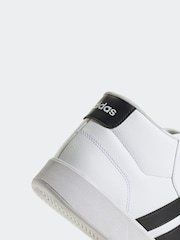 adidas White Breaknet Mid Trainers - Image 6 of 6