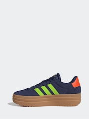 adidas Blue VL Court Bold Trainers - Image 2 of 9