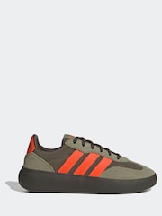 adidas Khaki/Orange Barreda Decode Lace Junior Trainers - Image 1 of 9