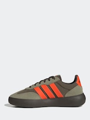 adidas Khaki/Orange Barreda Decode Lace Junior Trainers - Image 2 of 9