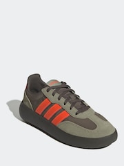 adidas Khaki/Orange Barreda Decode Lace Junior Trainers - Image 3 of 9