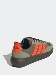 adidas Khaki/Orange Barreda Decode Lace Junior Trainers - Image 4 of 9