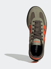 adidas Khaki/Orange Barreda Decode Lace Junior Trainers - Image 5 of 9