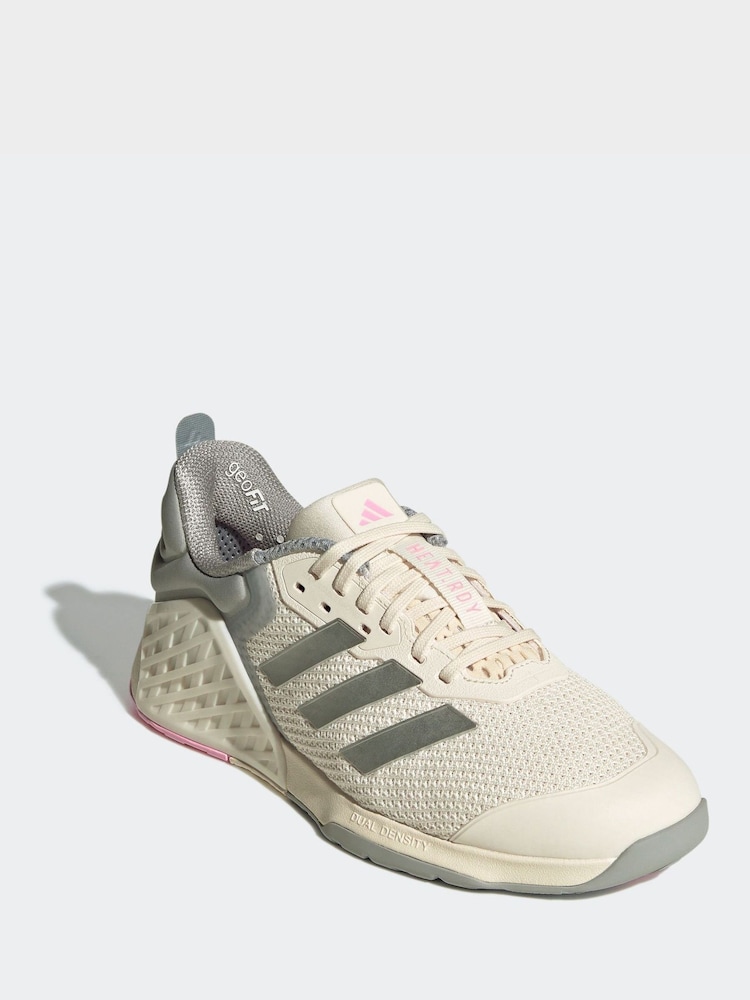 adidas White Dropset 3 Trainers - Image 1 of 9