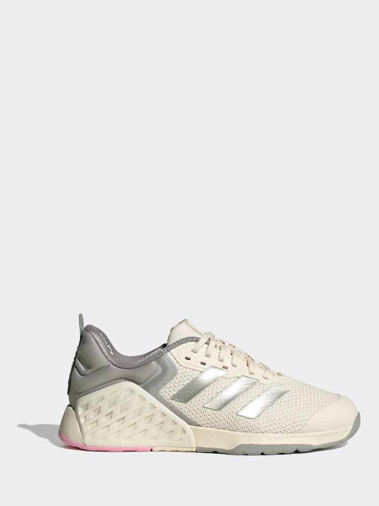 adidas White Dropset 3 Trainers - Image 2 of 9 adidas White Dropset 3 Trainers - Image 2 of 9